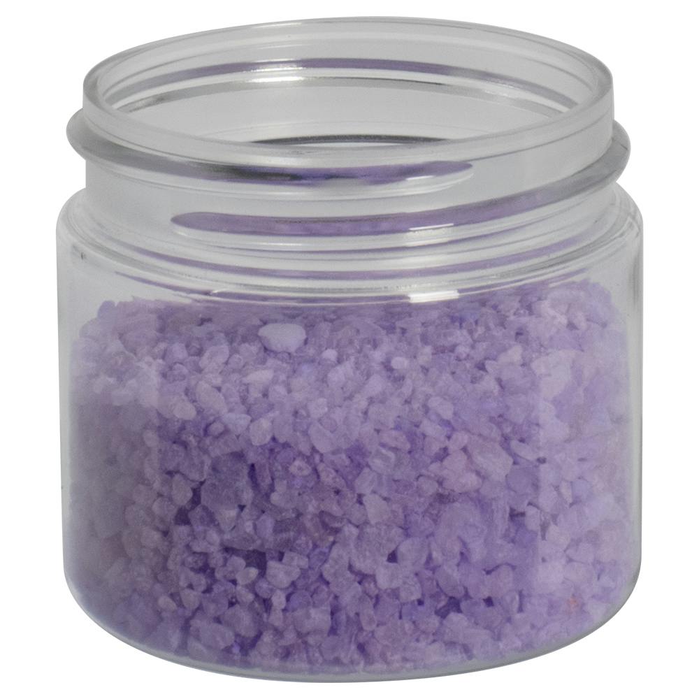 2 oz. Clear PET Straight-Sided Round Jar with 48/400 Neck (Cap Sold Separately)