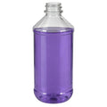 8 oz. Clear PET Modern Round Bottle with 24/400 Neck (Cap Sold Separately)