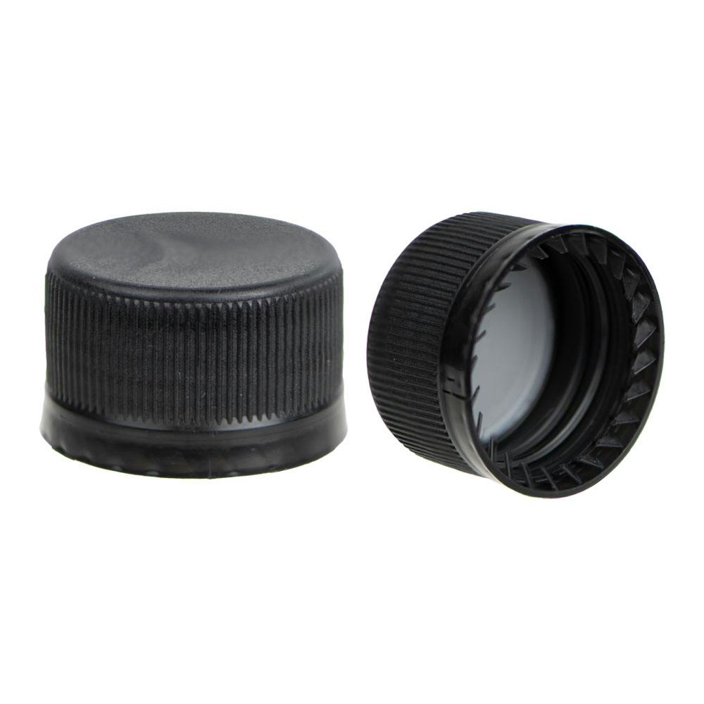 28mm PCO Black Tamper-Evident Drop Loc Cap