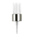 20/410 Silver/White Smooth Finger Sprayer - 5-1/2" Dip Tube & 0.14mL Output