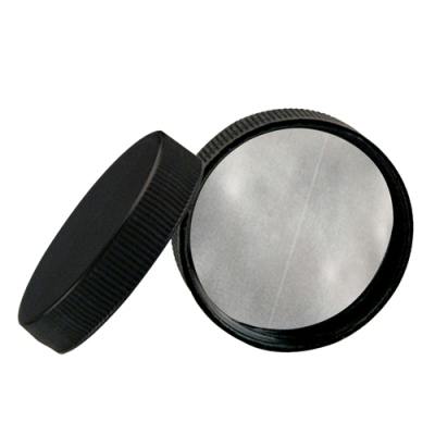 89/400 Black Cap with Foil Induction Seal for PET & PVC Containers