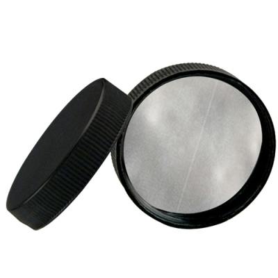 110/400 Black Cap with Foil Induction Seal for PET & PVC Containers