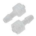 3/16" Hose Barb Male Natural Polypropylene Soft-Touch Luer - Package of 100