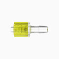 3/16" Hose Barb Male Stationary Lock & Nut Assemblies - Yellow