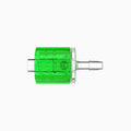 3/32" Hose Barb Male Stationary Lock & Nut Assemblies - Lime
