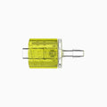 3/32" Hose Barb Male Rotating Lock & Nut Assemblies - Yellow