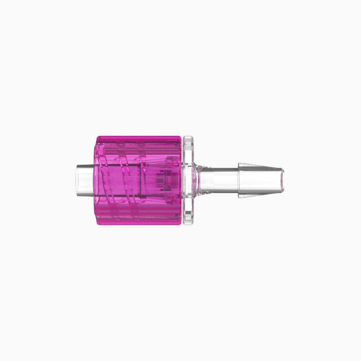 1/8" Hose Barb Male Rotating Lock & Nut Assemblies - Rose