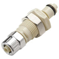 1/4" Ferruleless PTF PMC Series Polypropylene Panel Mount Insert - Shutoff (Body Sold Separately)
