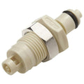 1/16" Hose Barb PMC Series Polypropylene Panel Mount Insert - Shutoff (Body Sold Separately)