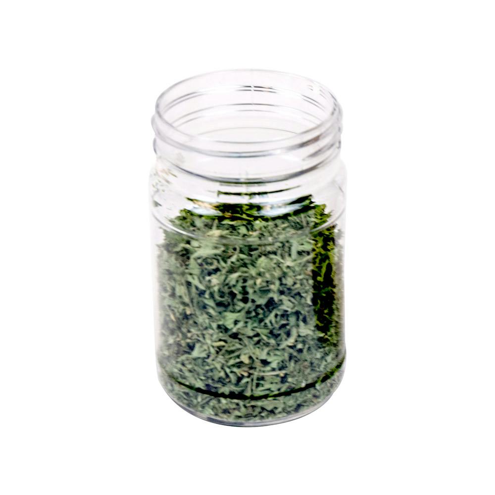 6 oz. Clear PET Round Jar with Label Panel & 53/400 Neck (Cap Sold Separately)