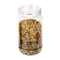 8 oz. Clear PET Round Jar with Label Panel & 53/400 Neck (Cap Sold Separately)