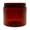 4 oz. Amber PET Straight-Sided Round Jar with 58/400 Neck (Cap Sold Separately)