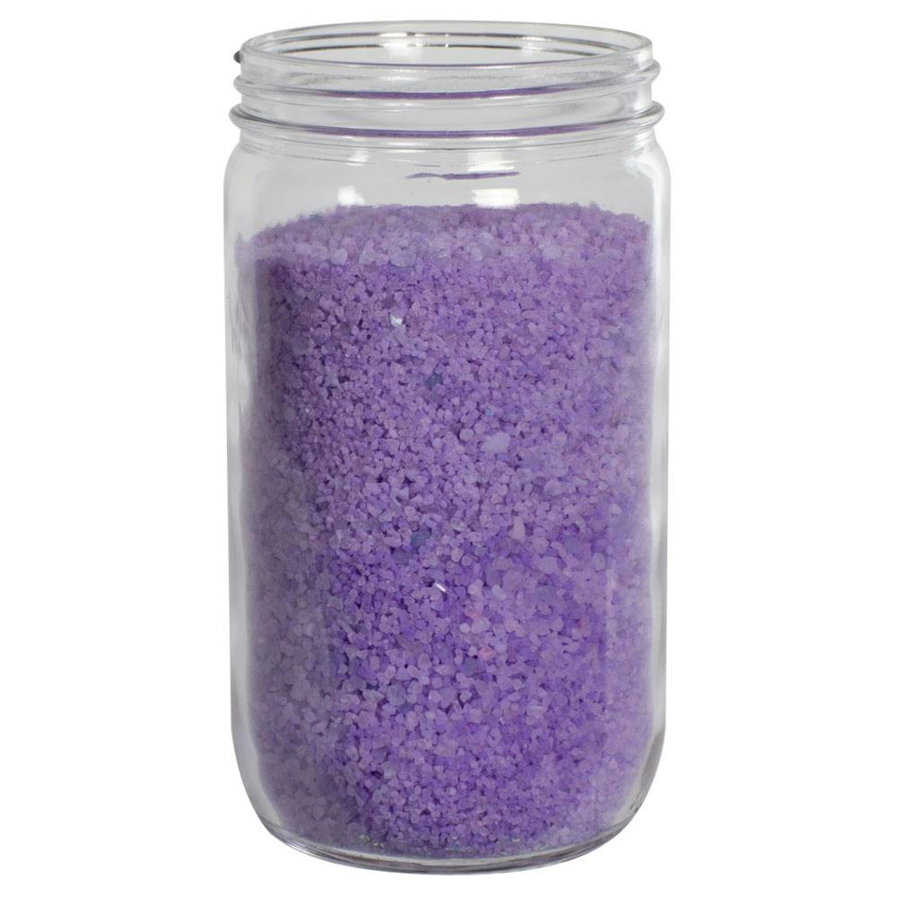 32 oz. Clear Glass Straight-Sided Round Jar with 89/400 Neck - Case of 12 (Cap Sold Separately)