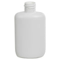 2 oz. White HDPE Oval Bottle with 20/410 Neck (Cap Sold Separately)