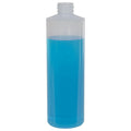 8 oz. Natural LDPE Cylindrical Bottle with 24/410 Neck (Cap Sold Separately)