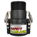 2" Female Coupler x 2" MNPT Safety Camlock Fitting