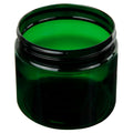 16 oz. Dark Green PET Straight-Sided Round Jar with 89/400 Neck (Cap Sold Separately)