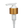 24/410 Brushed Gold/White Smooth Lotion Pump with 6-1/16" Dip Tube
