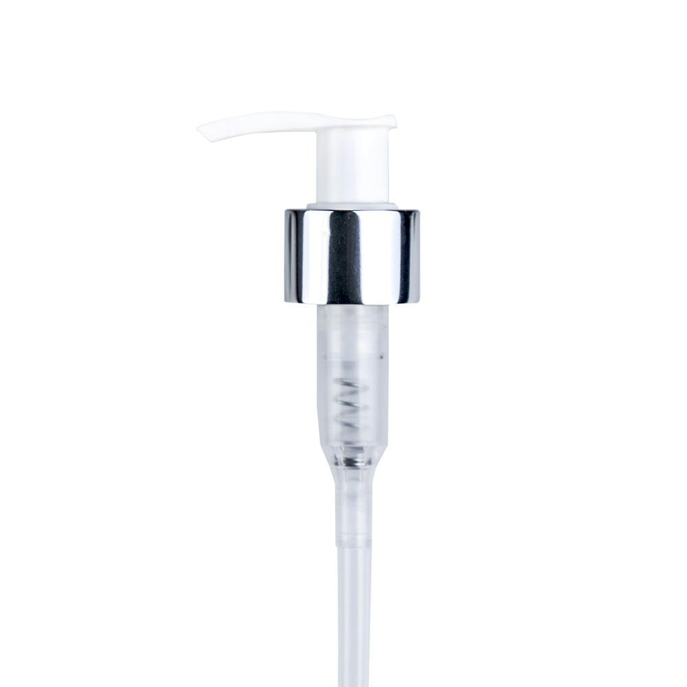 24/410 Silver Lock-Up Lotion Pump with 6-1/16" Dip Tube