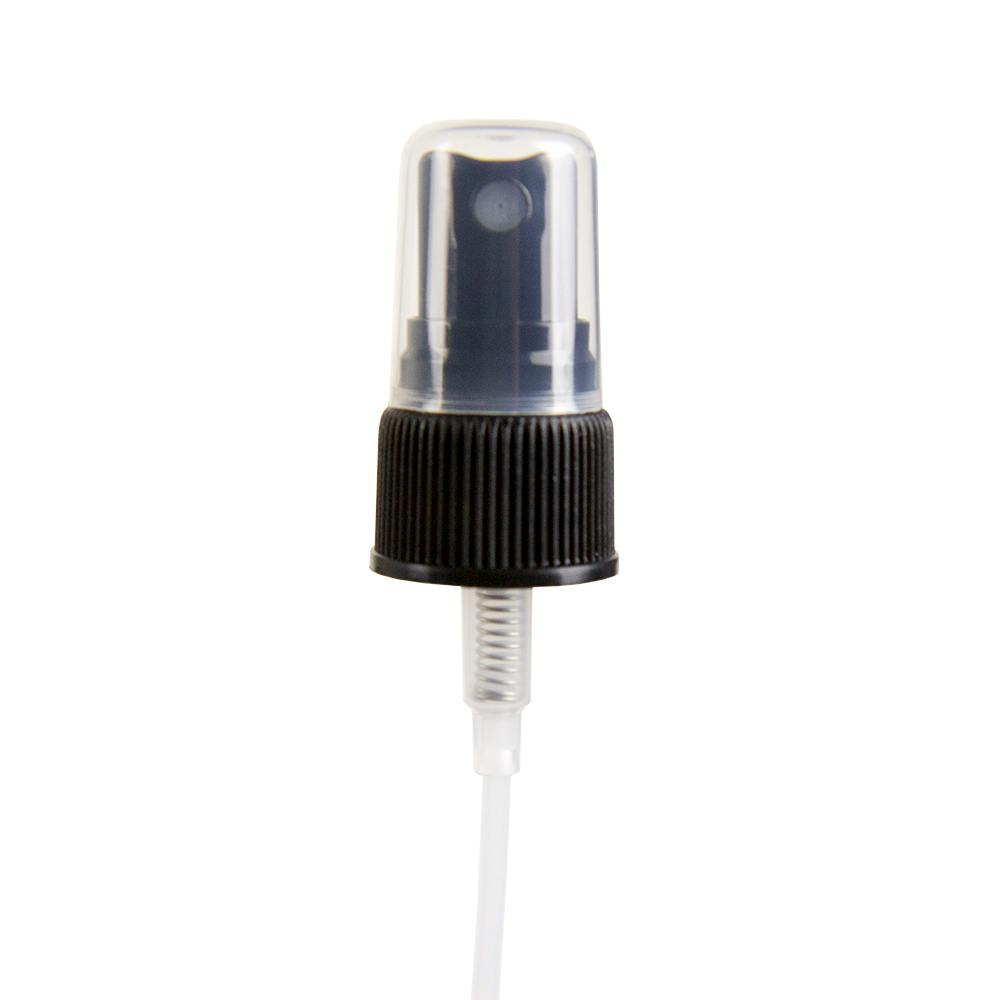 20/410 Black Ribbed Finger Sprayer - 5-1/4" Dip Tube & 0.16mL Output
