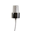 24/410 Silver/White Smooth Finger Sprayer - 6-7/8" Dip Tube & 0.14mL Output