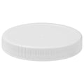 89/400 White Polypropylene Unlined Ribbed Cap