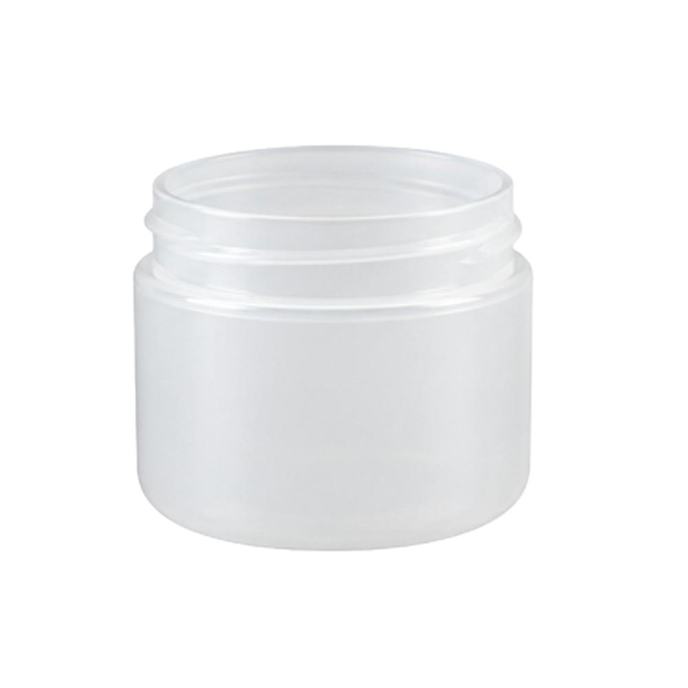 2 oz. Natural Polypropylene Dome Double-Wall Round Jar with 58mm Neck (Cap Sold Separately)