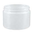 8 oz. Natural Polypropylene Dome Double-Wall Round Jar with 89mm Neck (Cap Sold Separately)