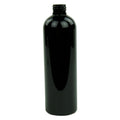16 oz. Black PET Cosmo Round Bottle with 24/410 Neck (Cap Sold Separately)