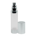 50mL Frosted/Brushed Aluminum Airless Bottle with Pump