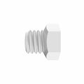 10-32 UNF Natural Kynar® PVDF Threaded Plug