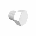 1/4-28 UNF Natural Polypropylene Threaded Plug