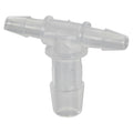 1/8" x 1/8" x 1/4" Tube ID Natural Polypropylene Reducing Tee