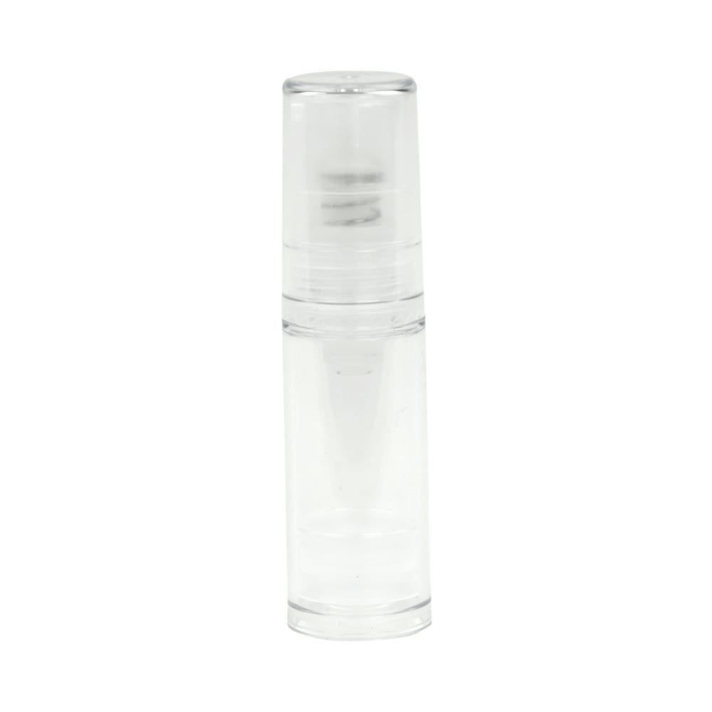 5mL Clear Mini Airless Treatment Bottle with Pump & Cap