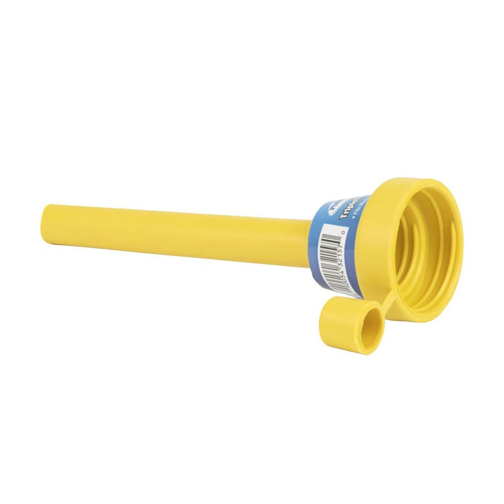 5" Yellow Flexible Spout Funnel with Cap