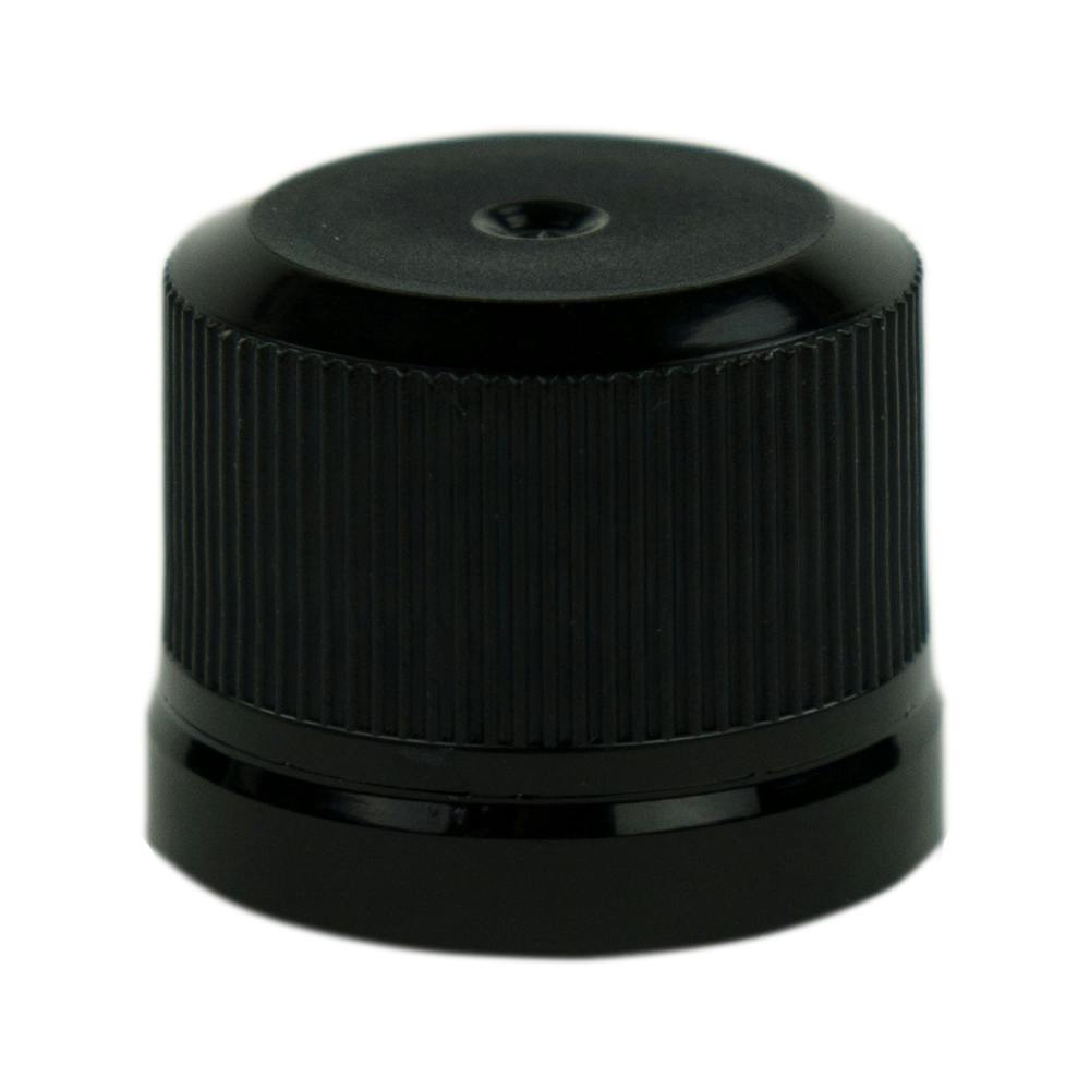 18mm KERR Black Tamper Evident Cap