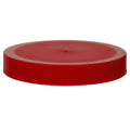 89/400 Red Polyethylene Unlined Ribbed Cap