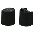 24/410 Black Polypropylene Ribbed Disc-Top Dispensing Cap with 0.312" Orifice