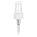 24/410 White Ribbed Finger Sprayer - 7-5/8" Dip Tube & 0.3mL Output