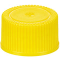 24/414 Yellow Polypropylene Unlined Ribbed Cap