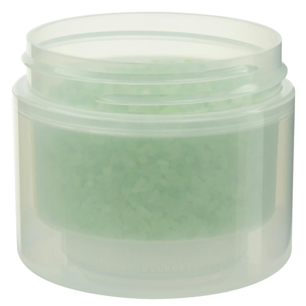 2 oz. Natural Polypropylene Straight-Sided Double-Walled Round Jar with 58/400 Neck (Cap Sold Separately)