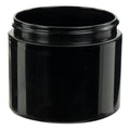 4 oz. Black Polypropylene Straight-Sided Double-Walled Round Jar with 70/400 Neck (Cap Sold Separately)