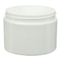 8 oz. White Polypropylene Straight-Sided Double-Walled Round Jar with 89/400 Neck (Cap Sold Separately)