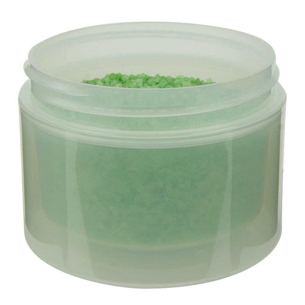 8 oz. Natural Polypropylene Straight-Sided Double-Walled Round Jar with 89/400 Neck (Cap Sold Separately)