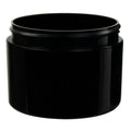 8 oz. Black Polypropylene Straight-Sided Double-Walled Round Jar with 89/400 Neck (Cap Sold Separately)