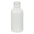 30mL Shiny White E-Liquid Boston Round Glass Bottle with 20/400 Neck (Cap Sold Separately)