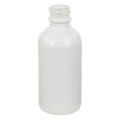 60mL Shiny White E-Liquid Boston Round Glass Bottle with 20/400 Neck (Cap Sold Separately)