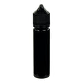 60mL Black PET Unicorn Bottle with Black Polypropylene Child-Resistant Cap (CRC) & Tamper-Evident (TE) Cap