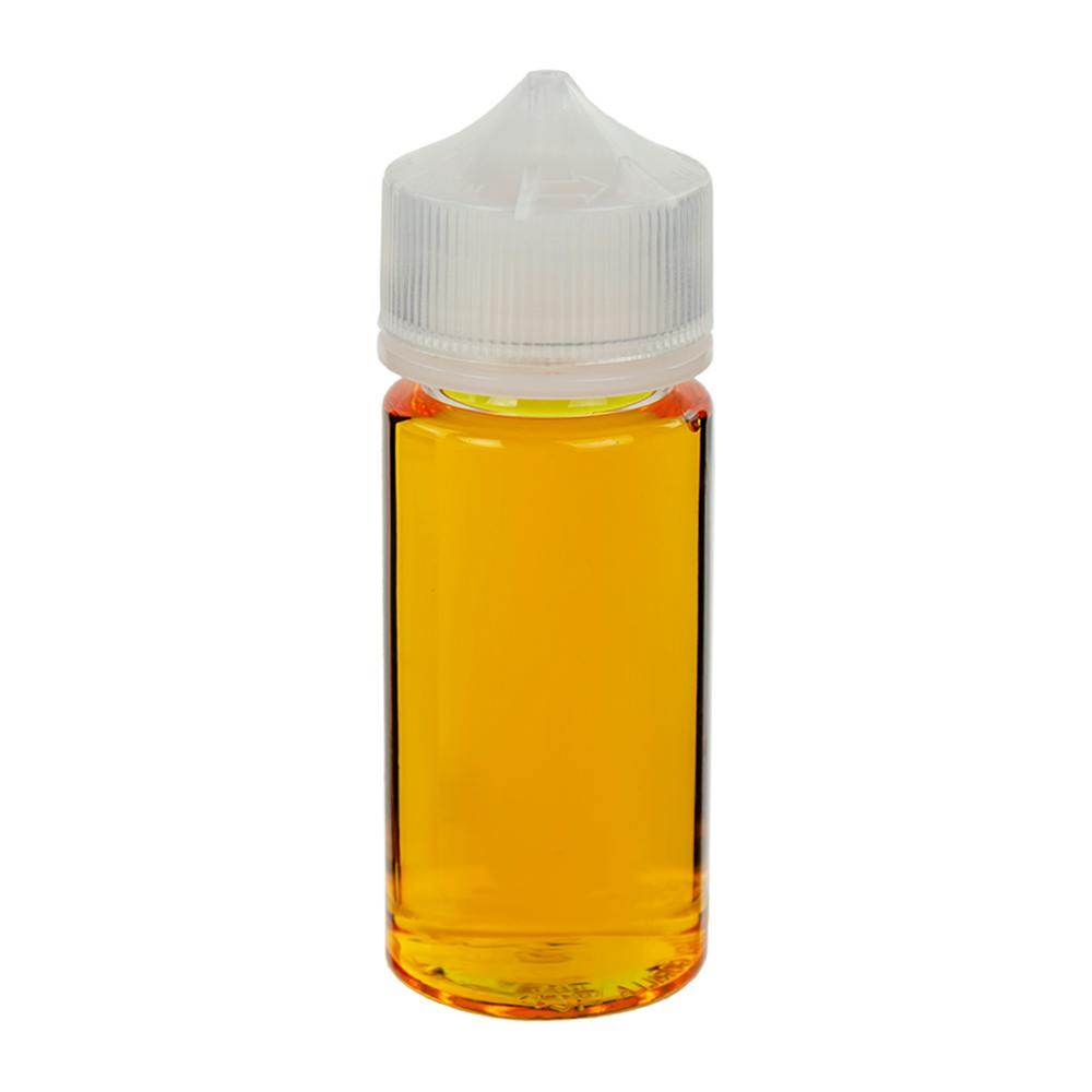 100mL Clear PET Unicorn Bottle with Natural Polypropylene Child-Resistant Cap (CRC) & Tamper-Evident (TE) Cap