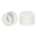24/410 White Cap with Foil Induction Seal for PET & PVC Containers